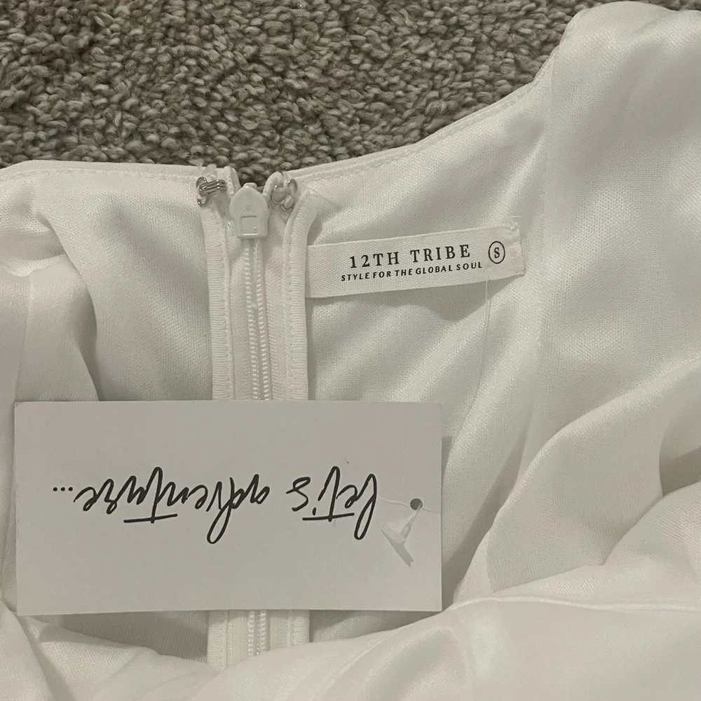 12th Tribe Elegant White Dress - Picture 5 of 5